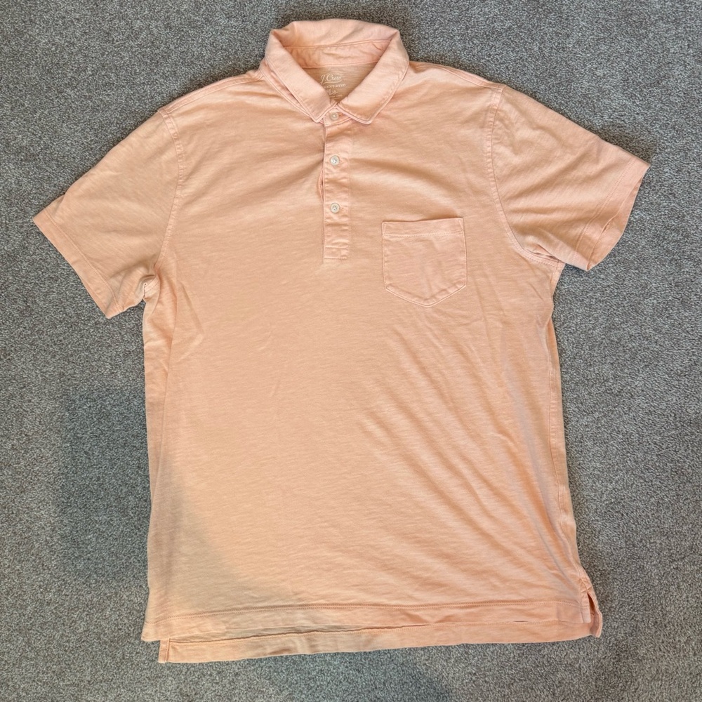 J. Crew Light Peach Polo Shirt